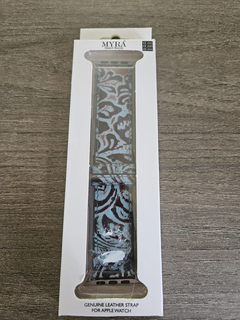 Myra Bag White Genuine Leather Apple Watch Band